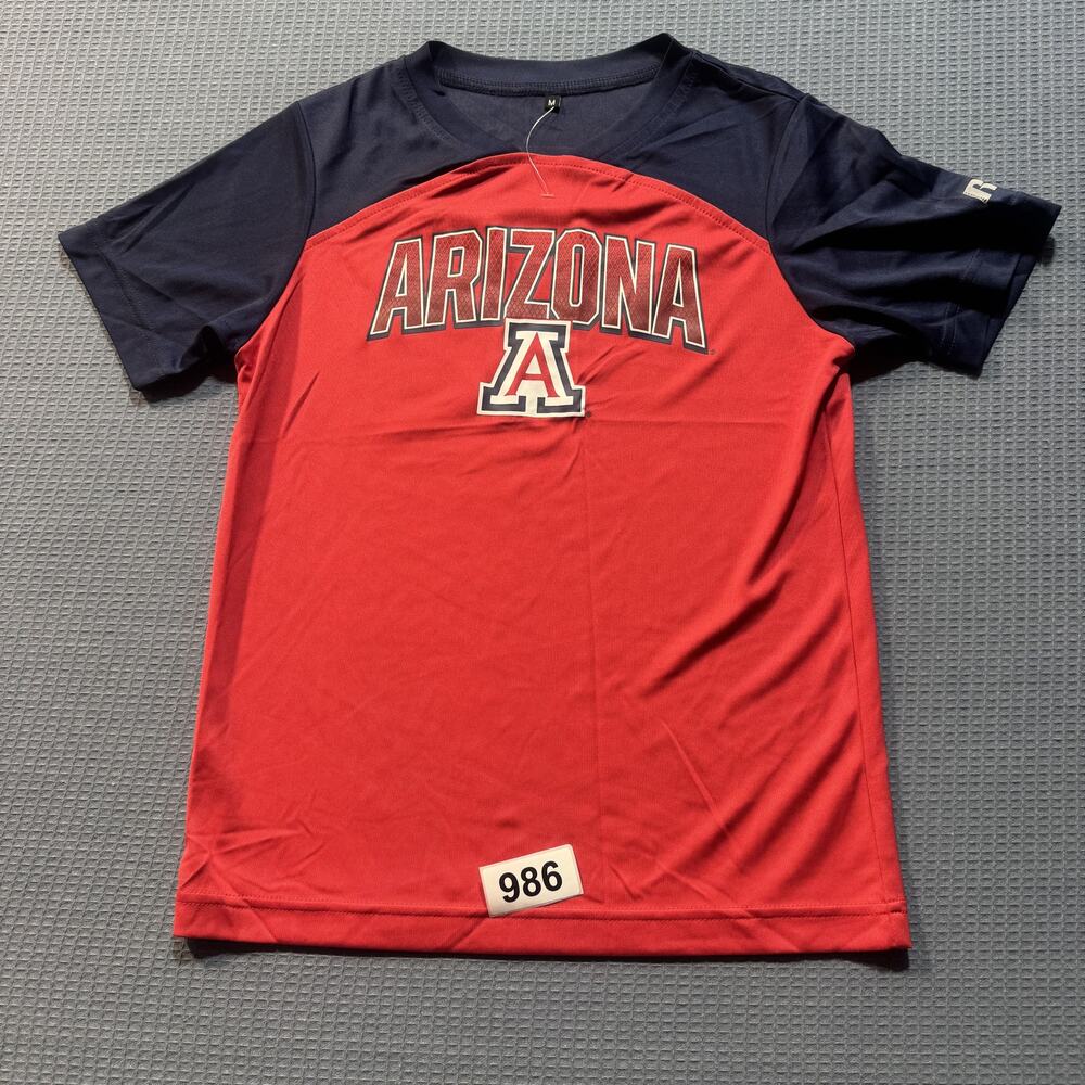 Arizona Wildcats Youth Athletic Tee Unisex Sz‎ M Red Pre-Owned